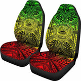 American Samoa Car Seat Cover - American Samoa Coat Of Arms Polynesian Reggae Style 105905 - YourCarButBetter