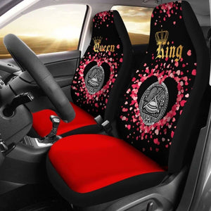 American Samoa Car Seat Cover Couple King Queen 105905 - YourCarButBetter