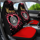 American Samoa Car Seat Cover Couple King Queen 105905 - YourCarButBetter