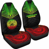 American Samoa Car Seat Cover - American Samoa Seal Polynesian Chief Tattoo Reggae Version - 10 174914 - YourCarButBetter