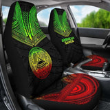 American Samoa Car Seat Cover - American Samoa Seal Polynesian Chief Tattoo Reggae Version - 10 174914 - YourCarButBetter