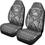 American Samoa Car Seat Cover - American Samoa Seal Polynesian Tattoo Black - 9 174914 - YourCarButBetter