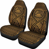American Samoa Car Seat Cover - American Samoa Seal Polynesian Tattoo Gold - 9 174914 - YourCarButBetter