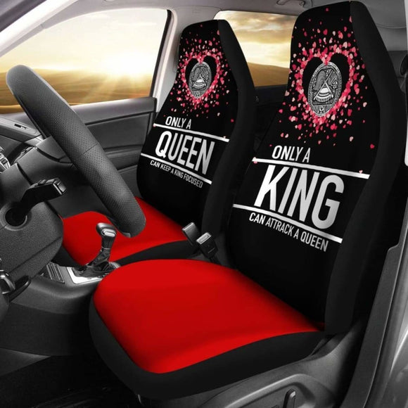 American Samoa Car Seat Covers Couple Valentine Nothing Make Sense 105905 - YourCarButBetter