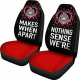 American Samoa Car Seat Covers Couple Valentine Nothing Make Sense 105905 - YourCarButBetter