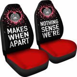 American Samoa Car Seat Covers Couple Valentine Nothing Make Sense 105905 - YourCarButBetter