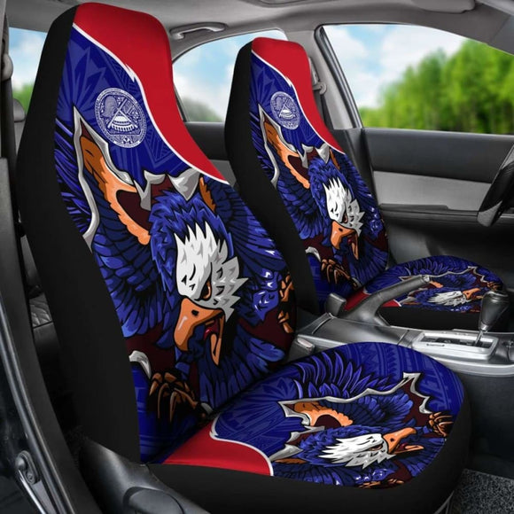 American Samoa Car Seat Covers - Eagle Style Polynesian Patterns - 110424 - YourCarButBetter