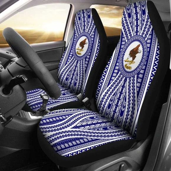 American Samoa Car Seat Covers - American Samoa Flag Blue Version - 105905 - YourCarButBetter