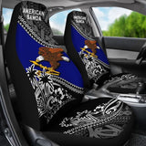 American Samoa Car Seat Covers - American Samoa Flag Fall In The Wave - 093223 - YourCarButBetter