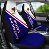 American Samoa Car Seat Covers - American Samoa Flag Polynesian Curve Version - 093223 - YourCarButBetter