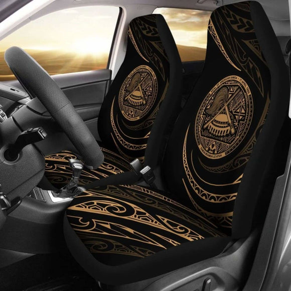 American Samoa Car Seat Covers - Gold - Frida Style - 105905 - YourCarButBetter