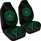 American Samoa Car Seat Covers - Green - Frida Style - 105905 - YourCarButBetter