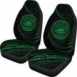 American Samoa Car Seat Covers - Green - Frida Style - 105905 - YourCarButBetter