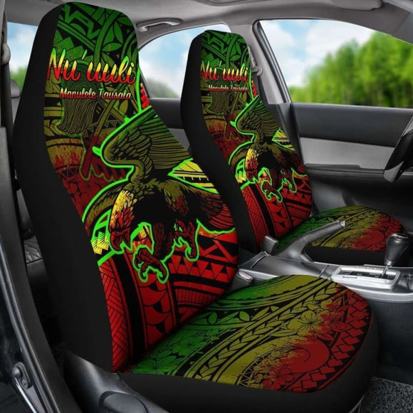 American Samoa Car Seat Covers Nu’Uuli Reggae Polynesian Patterns 105905 - YourCarButBetter