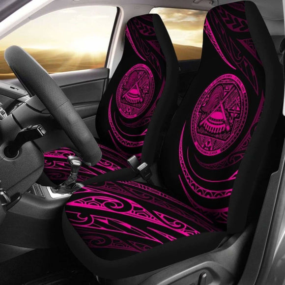 American Samoa Car Seat Covers - Pink - Frida Style - 105905 - YourCarButBetter