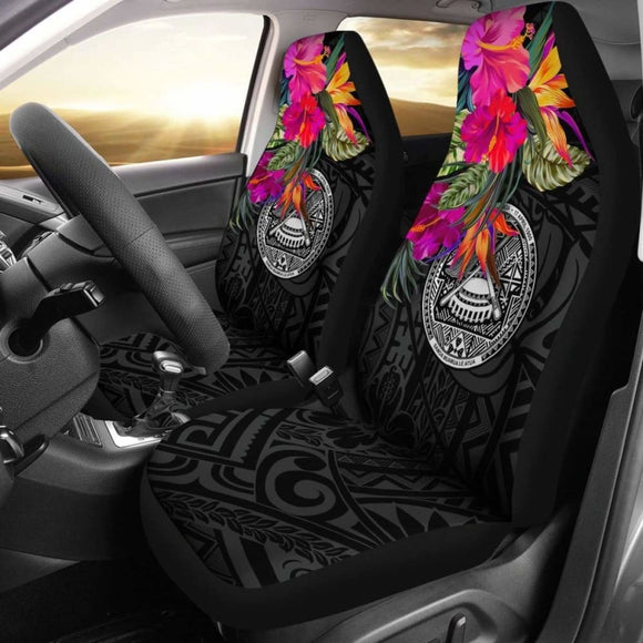 American Samoa Car Seat Covers - Polynesian Hibiscus Pattern - 232125 - YourCarButBetter