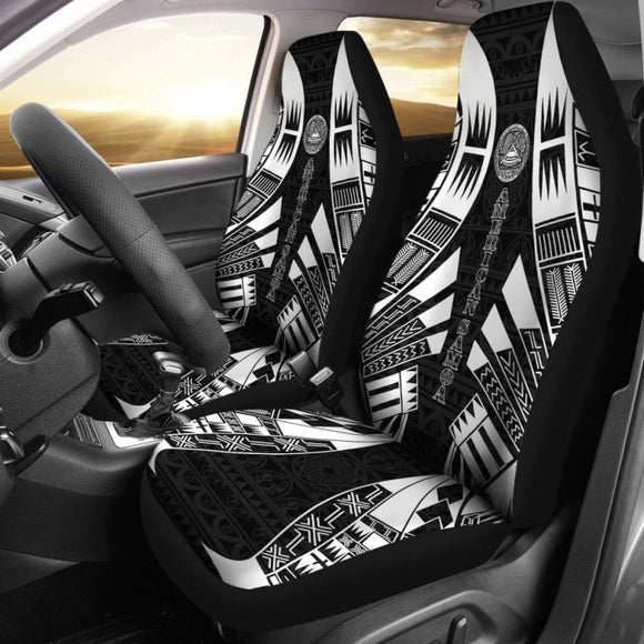 American Samoa Car Seat Covers - Polynesian Tattoo Black - 9 174914 - YourCarButBetter