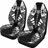 American Samoa Car Seat Covers - Polynesian Tattoo Black - 9 174914 - YourCarButBetter