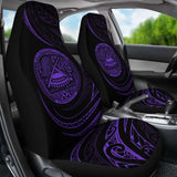 American Samoa Car Seat Covers - Purple - Frida Style - 105905 - YourCarButBetter