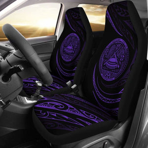 American Samoa Car Seat Covers - Purple - Frida Style - 105905 - YourCarButBetter
