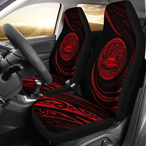 American Samoa Car Seat Covers - Red - Frida Style - 105905 - YourCarButBetter