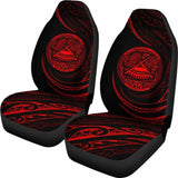American Samoa Car Seat Covers - Red - Frida Style - 105905 - YourCarButBetter
