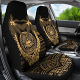 American Samoa Car Seat Covers - American Samoa Seal Coconut Tree - 093223 - YourCarButBetter
