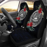 American Samoa Car Seat Covers - American Samoa Seal Hibiscus - 093223 - YourCarButBetter