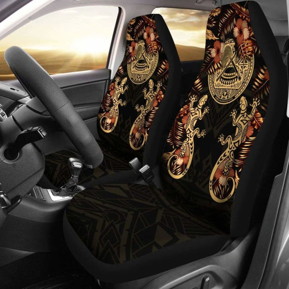 American Samoa Car Seat Covers - American Samoa Seal Lizard Hibiscus - 232125 - YourCarButBetter