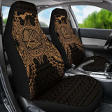 American Samoa Car Seat Covers - American Samoa Seal Map Gold - 105905 - YourCarButBetter