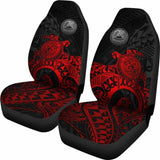American Samoa Car Seat Covers - American Samoa Seal Turtle (Red) - Amazing 091114 - YourCarButBetter