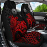 American Samoa Car Seat Covers - American Samoa Seal Turtle (Red) - Amazing 091114 - YourCarButBetter