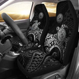 American Samoa Car Seat Covers - American Samoa Seal Turtle (Silver) - Amazing 091114 - YourCarButBetter