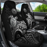 American Samoa Car Seat Covers - American Samoa Seal Turtle (Silver) - Amazing 091114 - YourCarButBetter