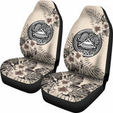 American Samoa Car Seat Covers The Beige Hibiscus (Set Of Two) 7 232125 - YourCarButBetter