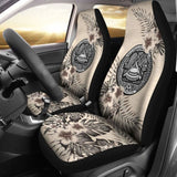 American Samoa Car Seat Covers The Beige Hibiscus (Set Of Two) 7 232125 - YourCarButBetter