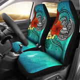 American Samoa Car Seat Covers - Tropical Flowers Style - 093223 - YourCarButBetter