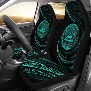 American Samoa Car Seat Covers - Turquoise - Frida Style - 105905 - YourCarButBetter