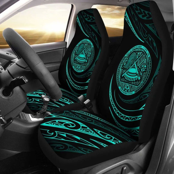 American Samoa Car Seat Covers - Turquoise - Frida Style - 105905 - YourCarButBetter