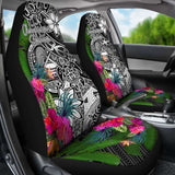American Samoa Car Seat Covers - Turtle Plumeria Banana Leaf - Amazing 091114 - YourCarButBetter