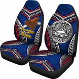 American Samoa Car Seat Covers - Warrior Style Polynesian Pattern - 105905 - YourCarButBetter