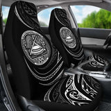 American Samoa Car Seat Covers - White - Frida Style - 105905 - YourCarButBetter