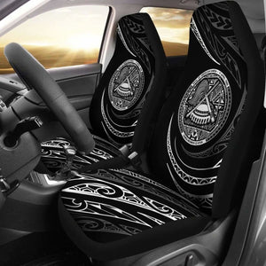 American Samoa Car Seat Covers - White - Frida Style - 105905 - YourCarButBetter