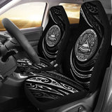 American Samoa Car Seat Covers - White - Frida Style - 105905 - YourCarButBetter
