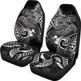 American Samoa Car Seat Covers - White Shark Polynesian Tattoo - 102802 - YourCarButBetter