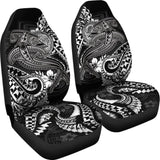 American Samoa Car Seat Covers - White Shark Polynesian Tattoo - 102802 - YourCarButBetter