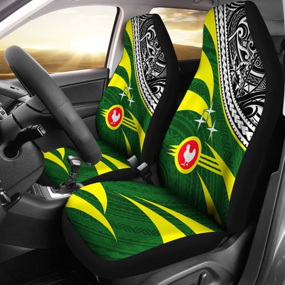 American Samoa Polynesian Car Seat Covers - Manu’A Floral Pattern - 093223 - YourCarButBetter