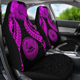 American Samoa Polynesian Car Seat Covers Pride Seal And Hibiscus Pink - 232125 - YourCarButBetter
