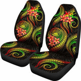 American Samoa Polynesian Car Seat Covers - Reggae Plumeria - 105905 - YourCarButBetter