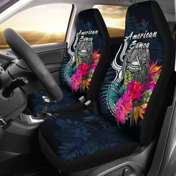 American Samoa Polynesian Car Seat Covers - Tropical Flower - 105905 - YourCarButBetter
